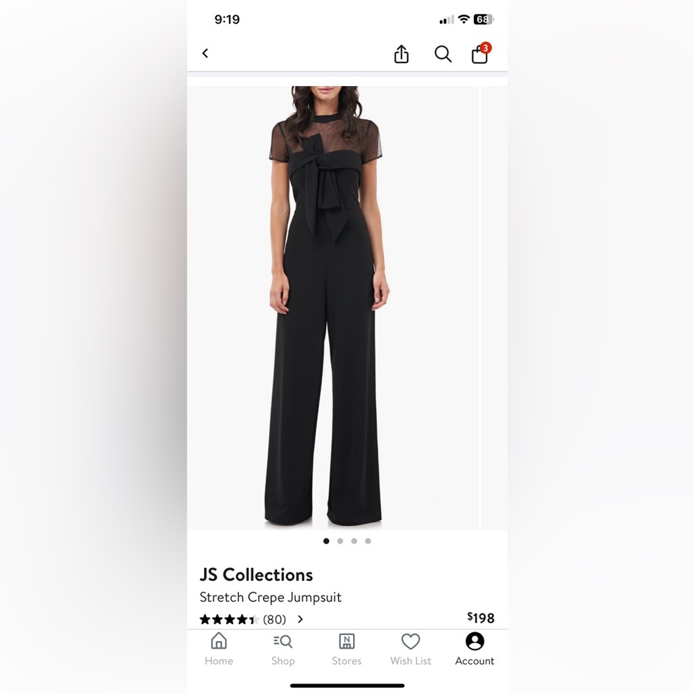 JS Customs - stretch Crepe Black Jumpsuit